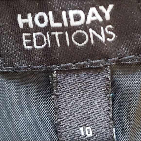 Boy's Vintage 90s Holiday Editions Black Blazer Size 10 - Picture 3 of 4